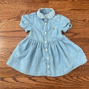 Ralph Lauren Chambray Dress 6 Months
